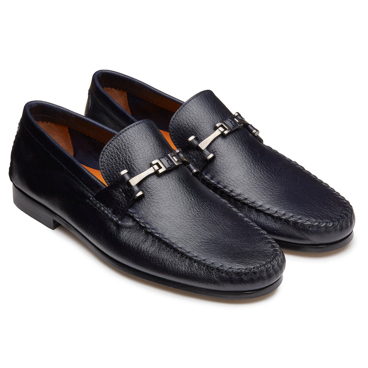 Buckle Moccasin Navy