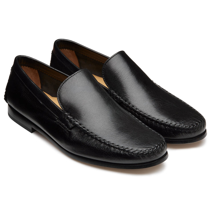 Slip On Moccasin Buffalo Black