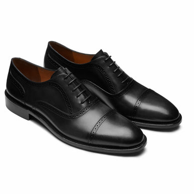 Men´s classic leather oxford shoes in black