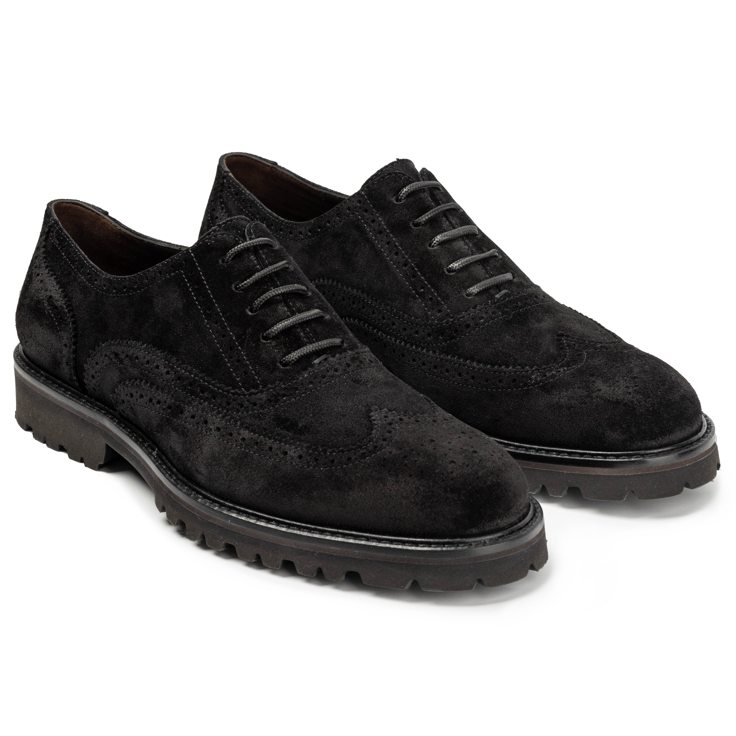 Oxford Black Suede Mens Shoe - JP Pierre Black / 9.5 / E222817 Oxford Black Suede Mens Shoe - JP Pierre Black / 9.5 / E222817