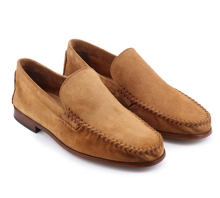 Men´s brandy suede casual moccasins