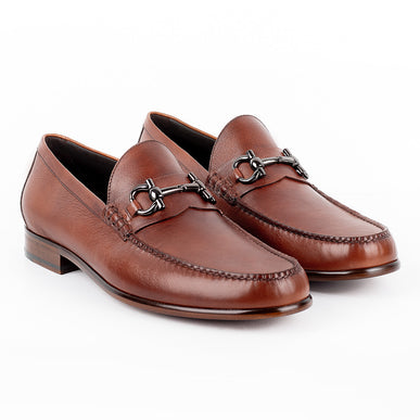 Classic Stitched Moccasins with Buckle for Men