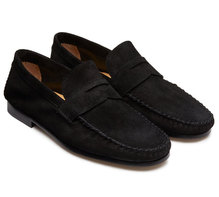 Black Suede Moccasin
