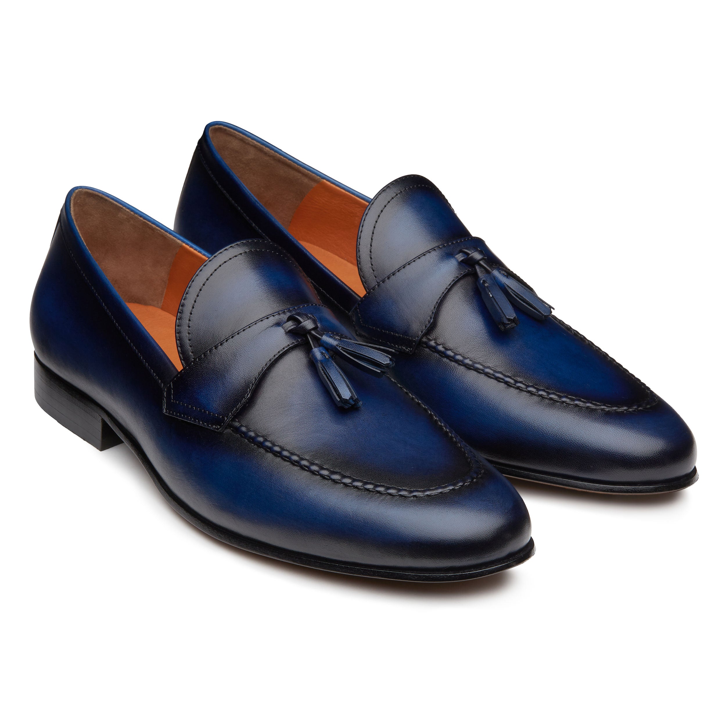 mens dress loafers with tassels Nunn Bush Strafford Woven Tassel Loafer 8.5 Men's Cognac Leather upper in a dress loafer style with a round toe Marc Nolan Men's Journey Kiltie