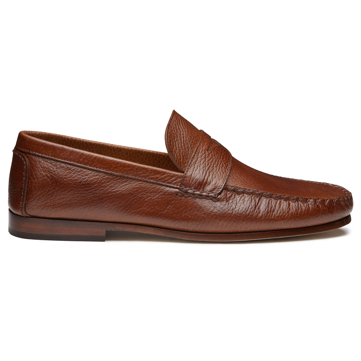 Men´s brandy casual leather moccasins