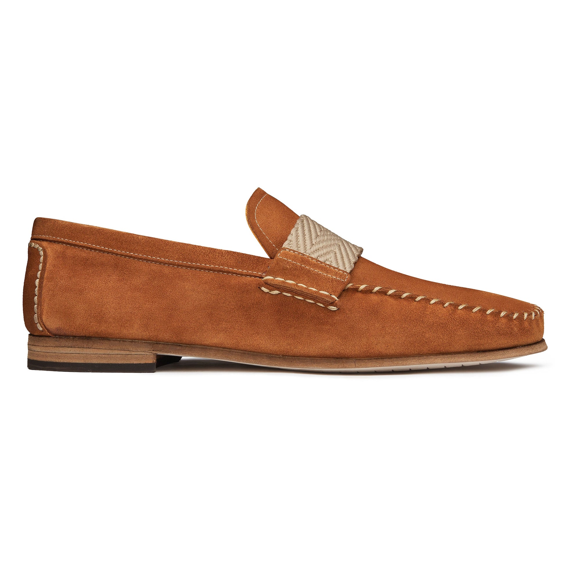 CAMEL WOVEN MOCCASIN
