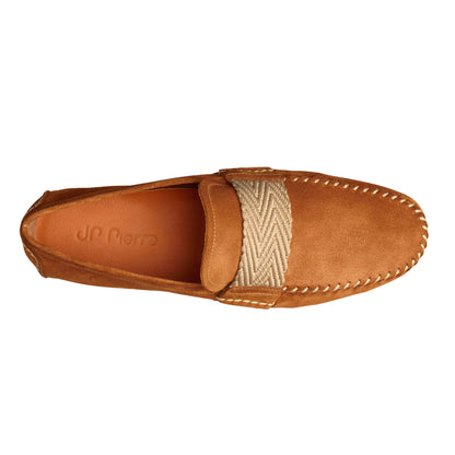CAMEL WOVEN MOCCASIN