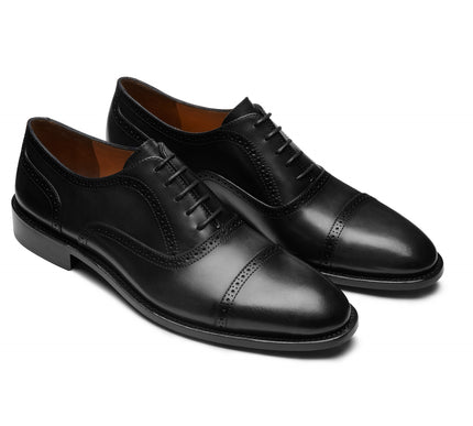 Men´s classic leather oxford shoes in black