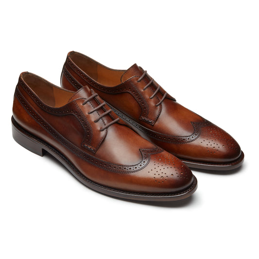 Men´s brown derby brogue shoes