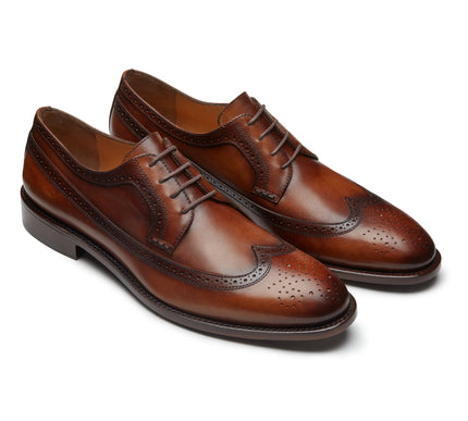 Men´s leather wingtip derby shoes -