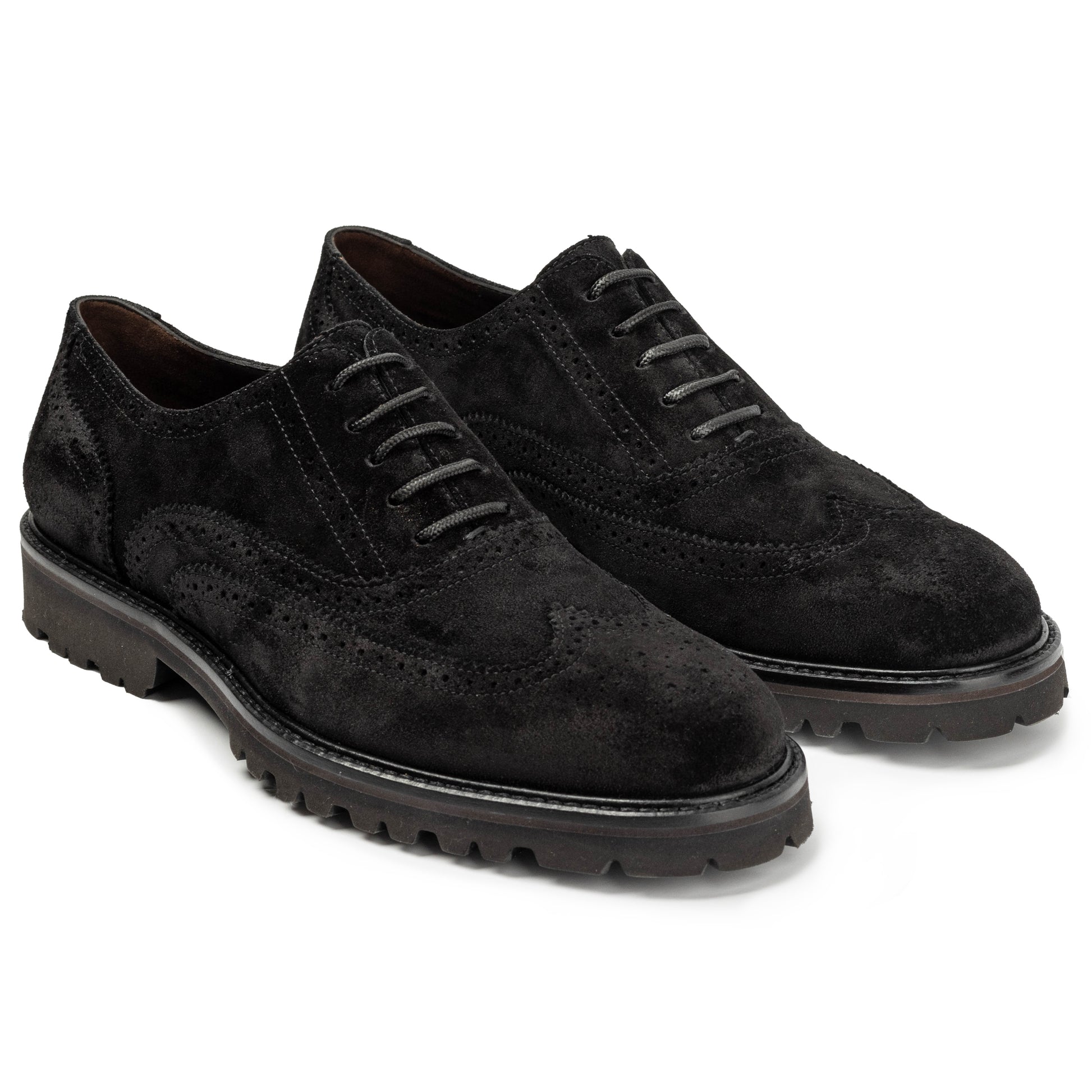Oxford Black Suede Mens Shoe - JP Pierre Black / 9.5 / E222817 Oxford Black Suede Mens Shoe - JP Pierre Black / 9.5 / E222817