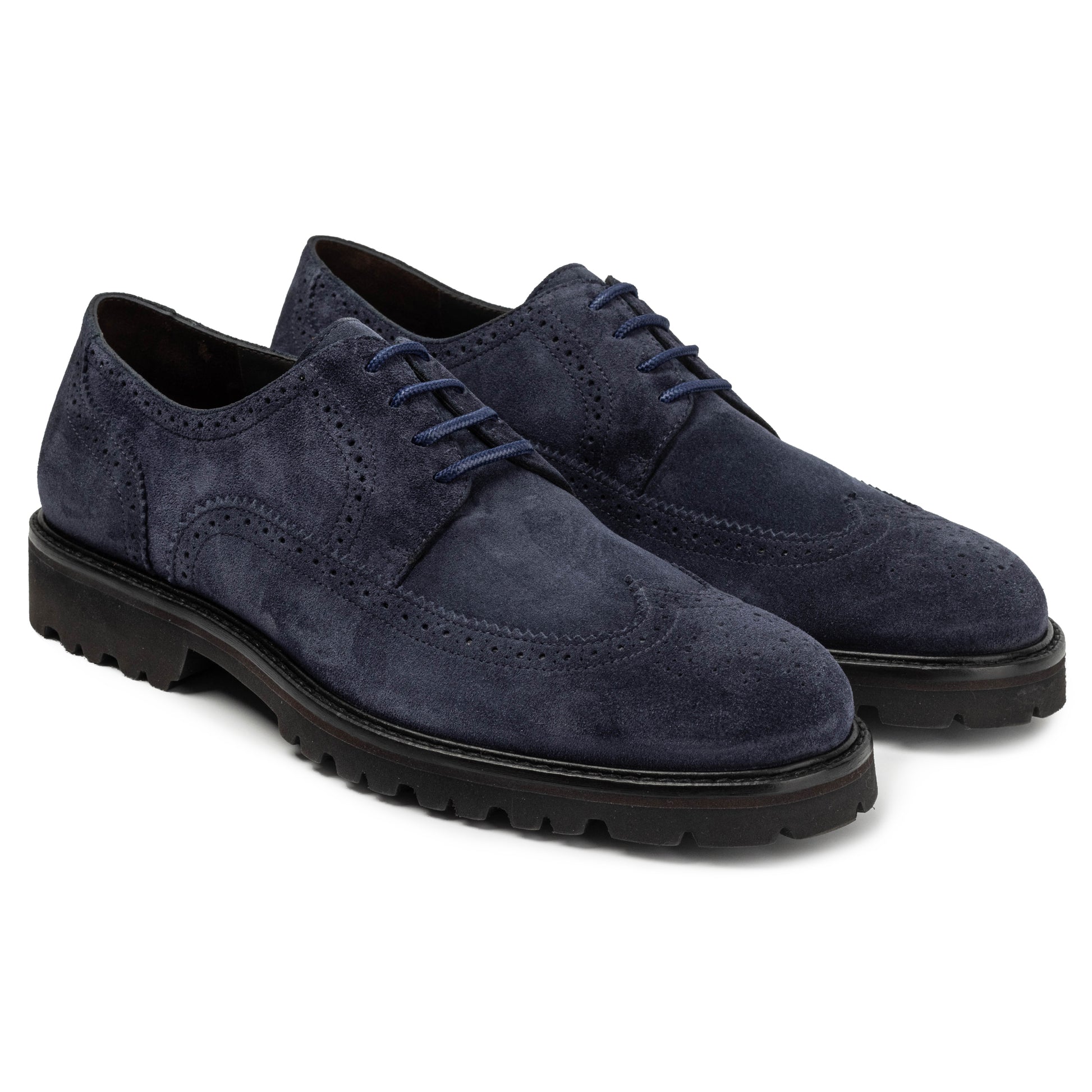 navy blue suede dress shoes Biarritz Double Monk Strap Navy Suede