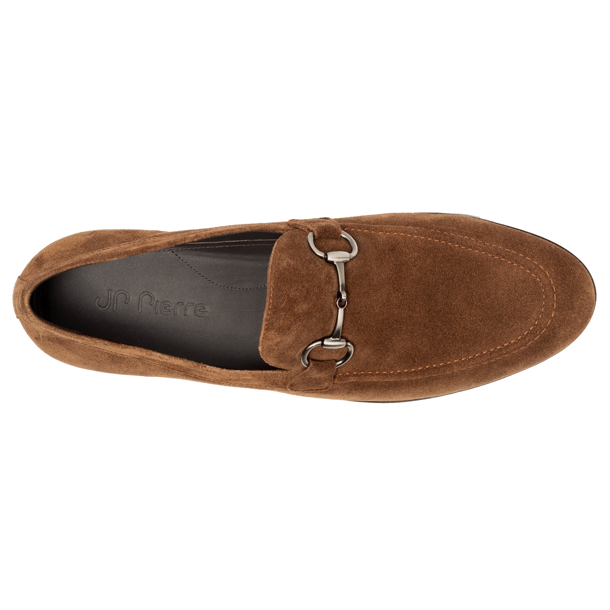 Buckle suede slip on