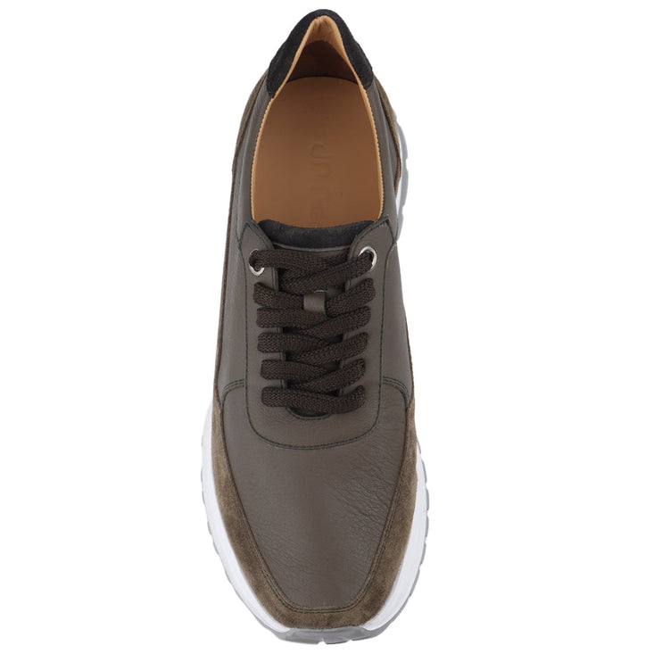 Zapatillas casuales de ante verde para hombre