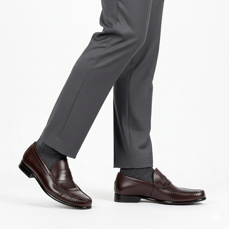 Mocasines con puntadas cosidas para hombre