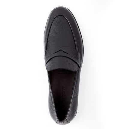 Leather penny loafers for men