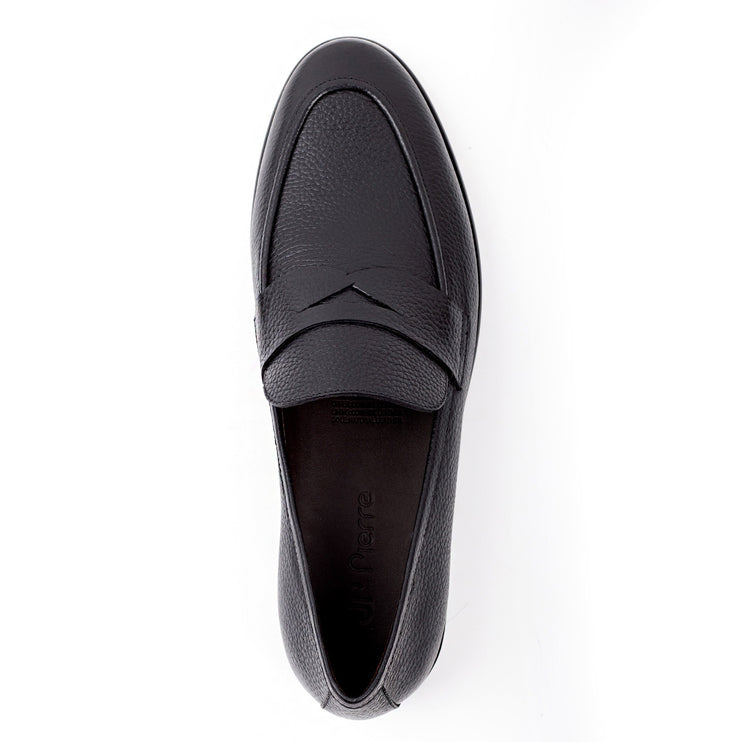 Leather penny loafers for men