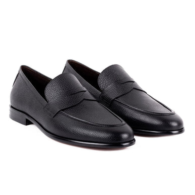 Leather penny loafers for men