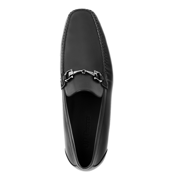 Classic stitched moccasins with buckle for men