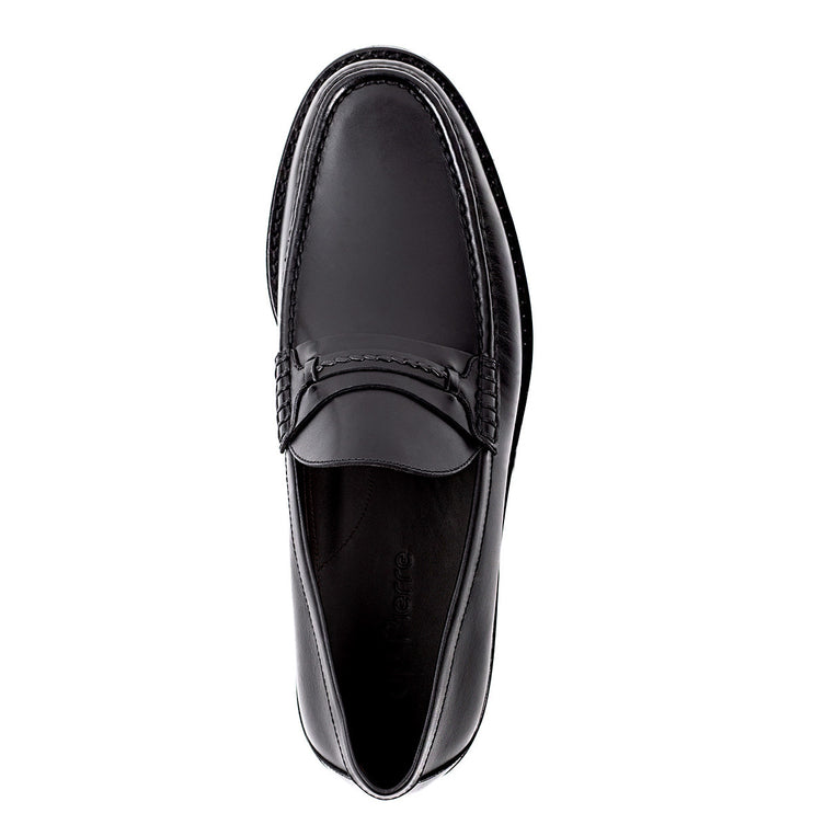 Leather Moccasins with Track Sole for Men