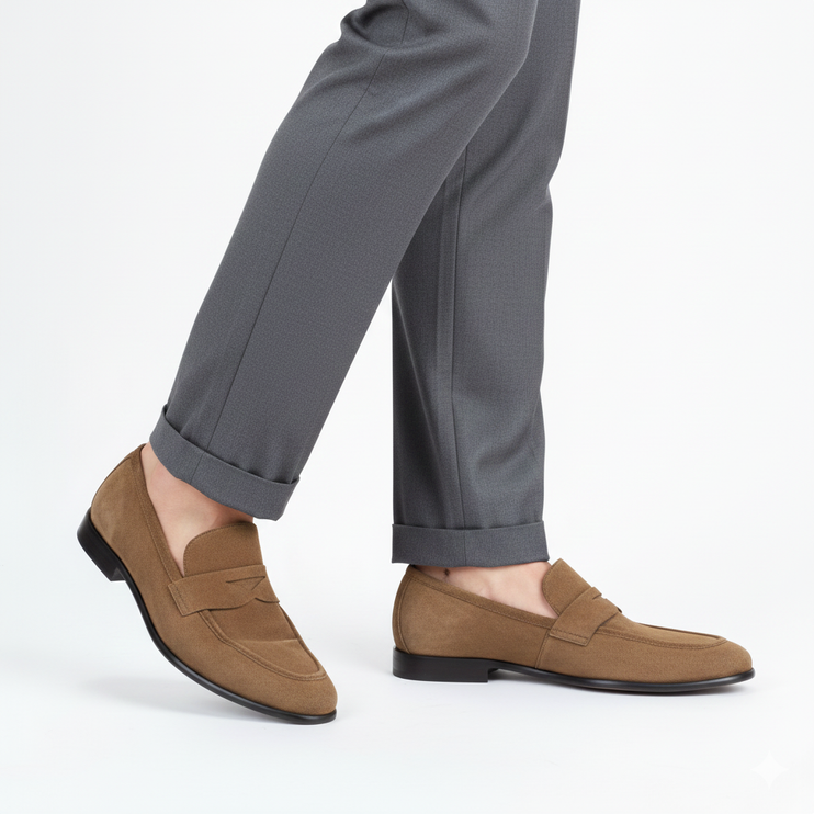 Mocasines de ante para hombre