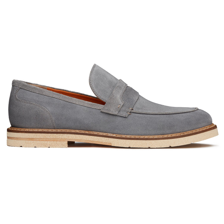 gray Suede Loafer