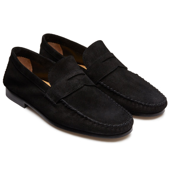 Black Suede Moccasin