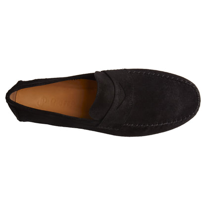 Black Suede Moccasin
