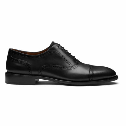 black Cap toe oxford