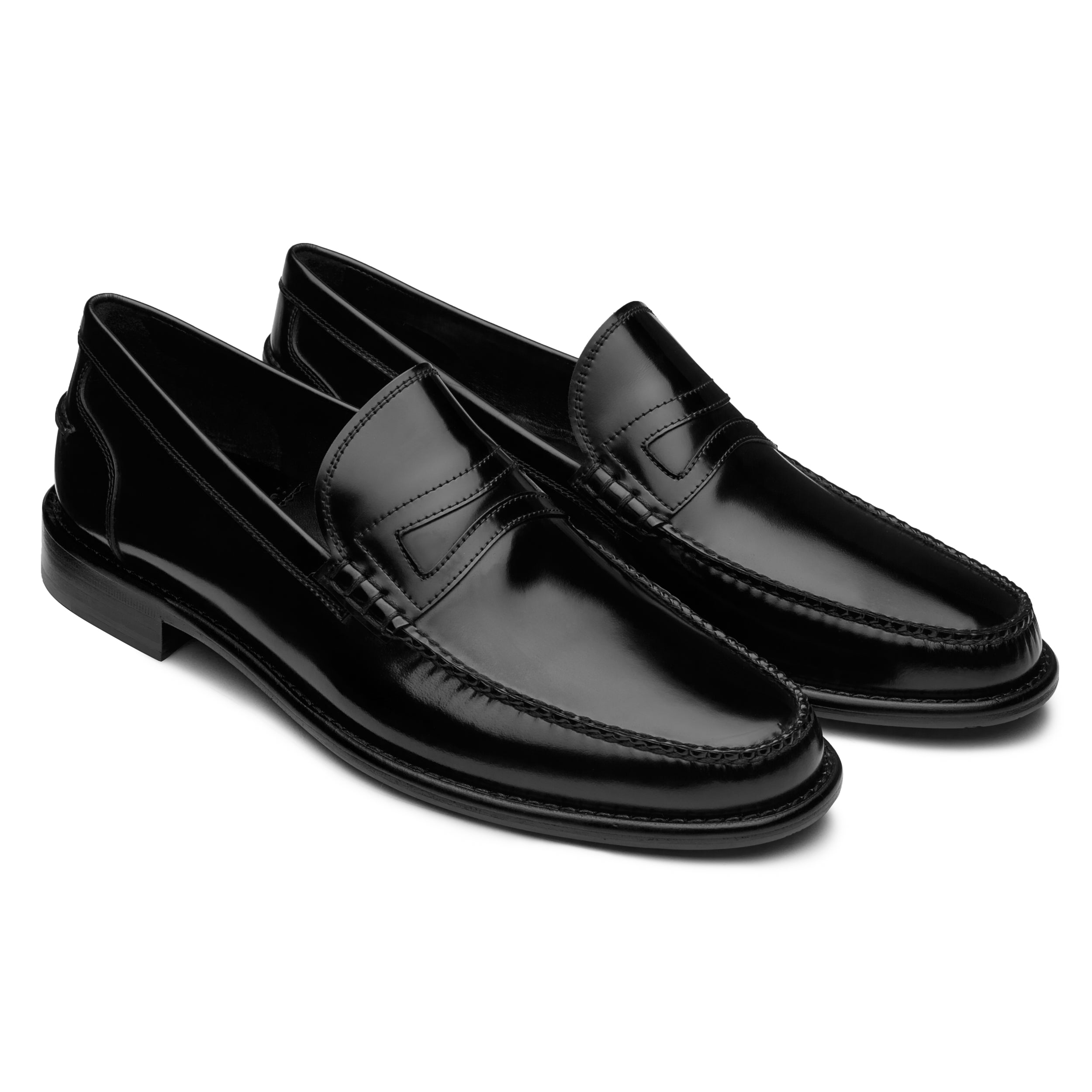 Loafers Black Mens Shoe - JP Pierre