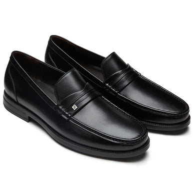 mens-loafers-leather-calfskin-inner-cushioning-ultralight-black
