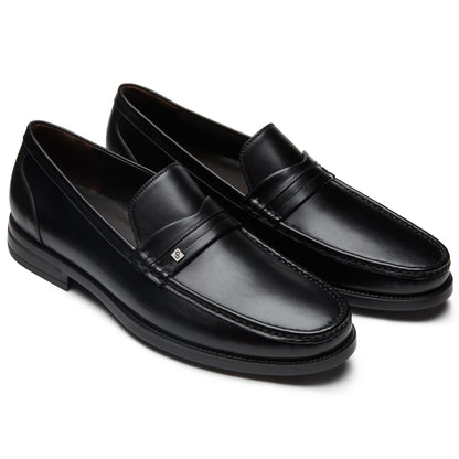 mens-loafers-leather-calfskin-inner-cushioning-ultralight-black
