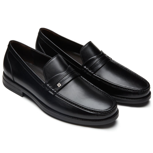 mens-loafers-leather-calfskin-inner-cushioning-ultralight-black
