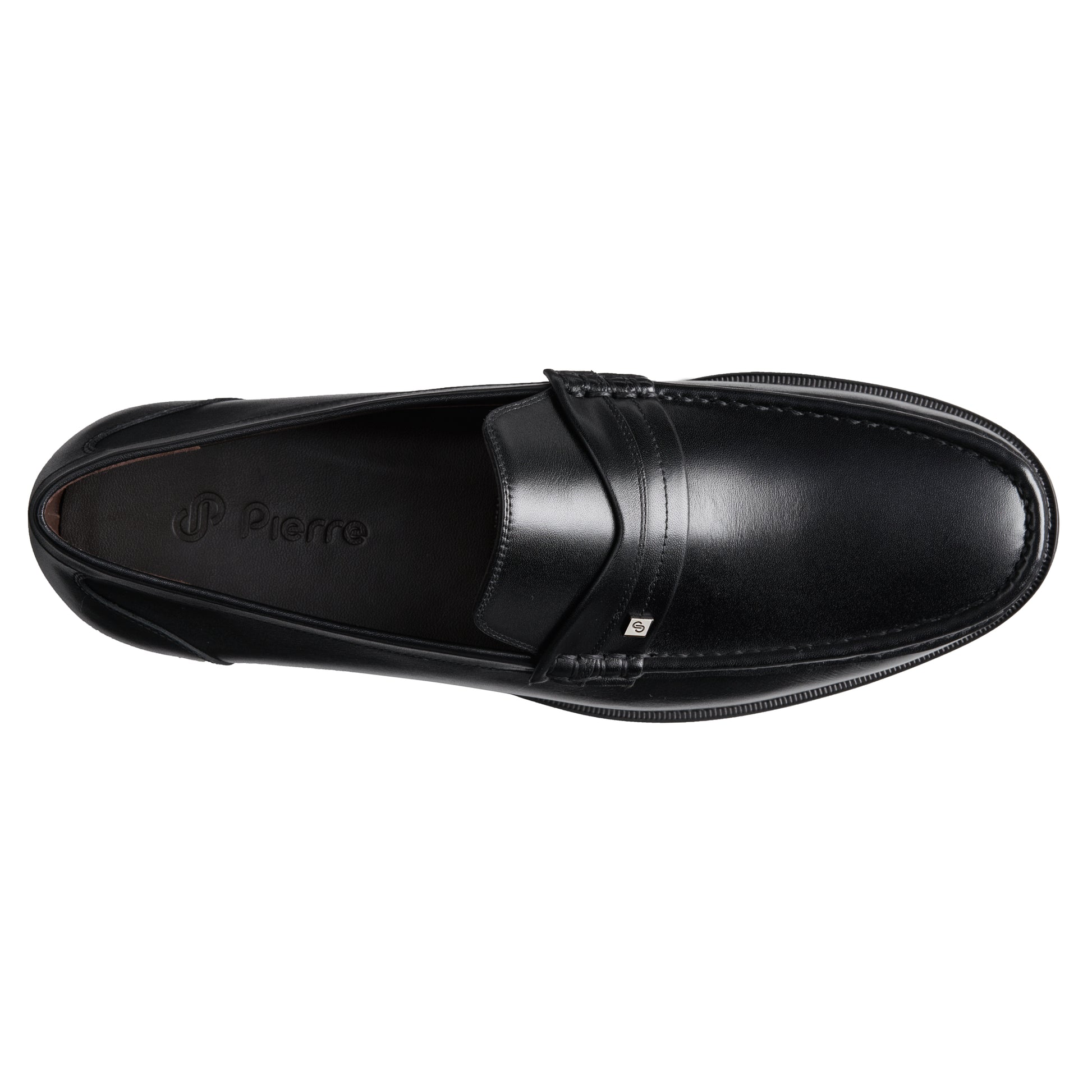 mens-loafers-leather-calfskin-inner-cushioning-ultralight-black