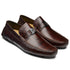 brown driving loafer